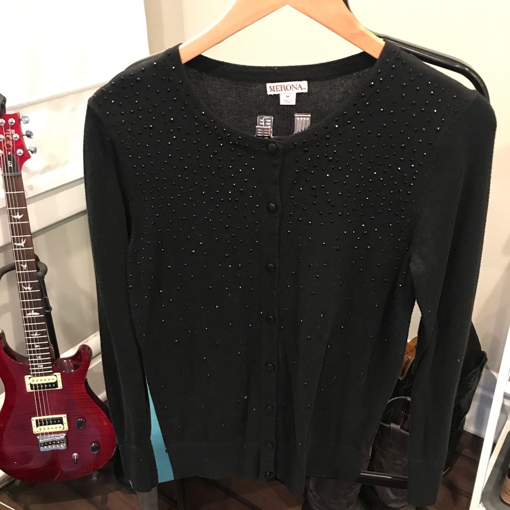 Black Cardigan with some Sparkle